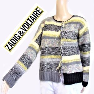 Zadig & Voltaire Striped Knit Sweater NWT Size XS
